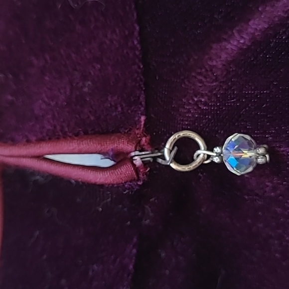 LG Velvet Holiday Party Dress Y2K Vintage Maxi Purple Sparkle Graphic - Picture 11 of 11